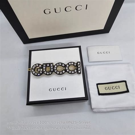 กิ๊บติดผม 'GUCCI' hair slide with crystals